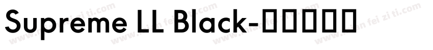 Supreme LL Black字体转换